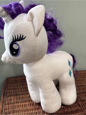 Build A Bear My Little Pony Rarity White & Purple 16 Inch Plush Pre-owned Rare
